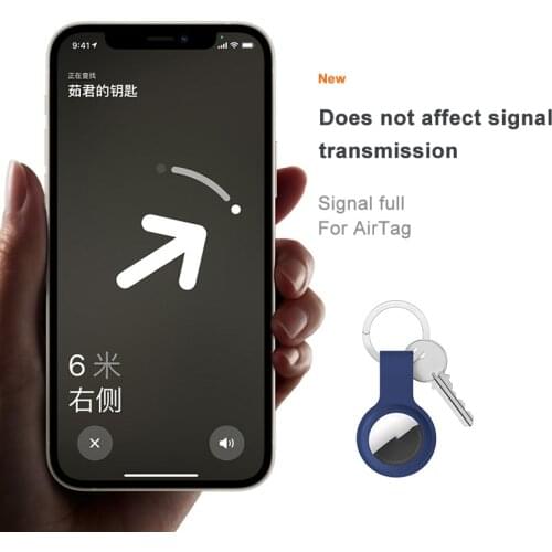 UTOPER Soft Liquid Silicone Protective Case For Airtags Cover Hangable Keychain Locator Tracker Cover For airtags Case