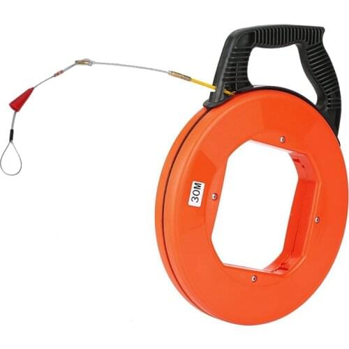 30M Built-in Matal Wire Fish-Shaped Cable Puller Dark Channel Pipe Hole Cable Puller