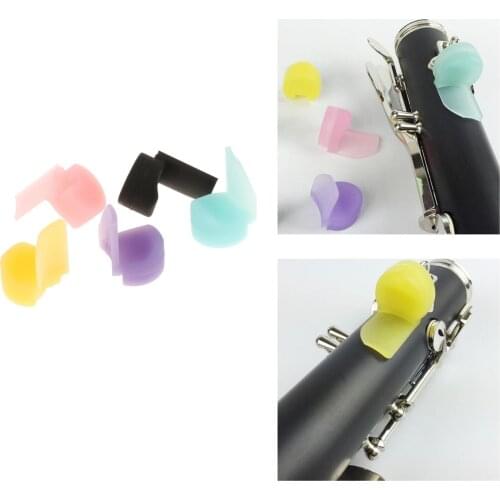 5x Clarinet Thumb Rest Finger Holder Soft Protector Pads Finger Pretector Finger Cover for Clarinet Oboe Keys Parts Woodwind