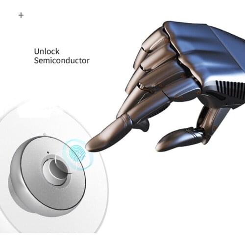 Aluminum Alloy Panel Fingerprint Drawer Lock Wardrobe Lock Electronic Lock Shoe Lock Smart Lock Office Drawer Fingerprint Lock