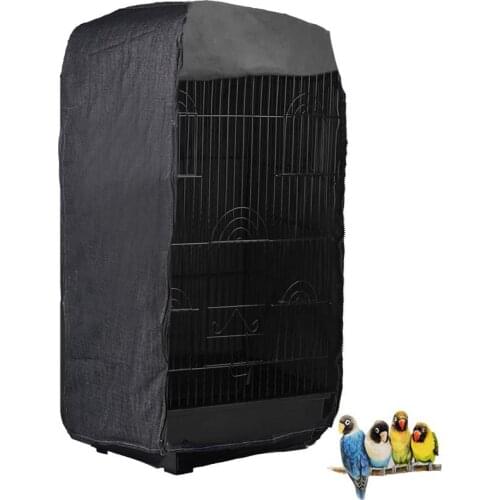 Black Bird Cage Cover Breathable Anti-mosquito Warm Bird Cage Protective Cloth Bird Cage Cover Pet Supplies