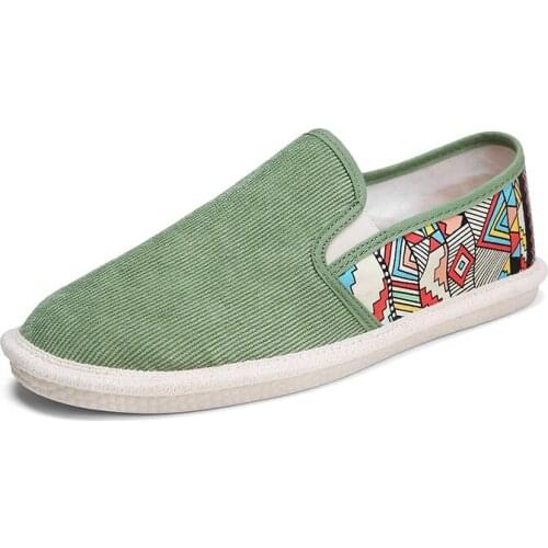 Designer Shoes Men Espadrilles Zapatos De Hombre New Fisherman Canvas Shoes Casual Sneakers Male Driving Soft Loafers Men