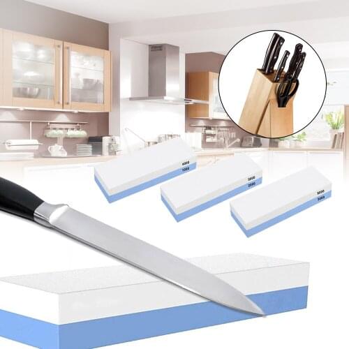 Double Sided Whetstone Knife Sharpener White Fused Alumina Kithchen Sharpening Stone Grit Abrasive Grindstone Tool 2