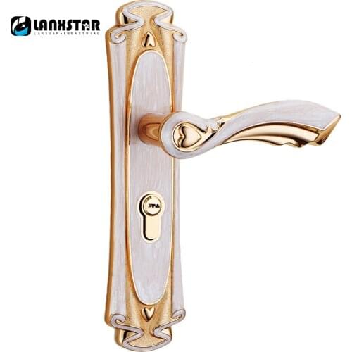 European Fashion Style Amber White Ivory Color Mute Handles Split Handle Lock