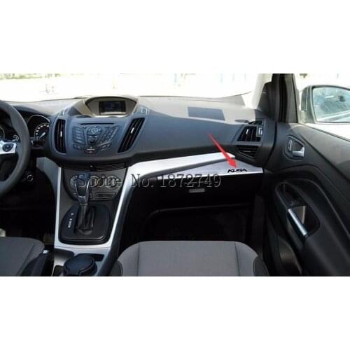 Stainless Steel Storeage Box Cover Trims Decoration Sticker For Ford kuga / Escape 2013 2014