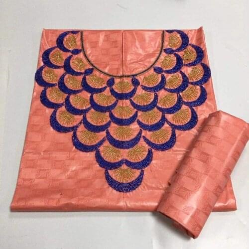 2021 Newest African High Quality Soft Bazin Riche Lace Fabrics Embroidery Brocade Fabrics Basin Riche Brode Lace For Party