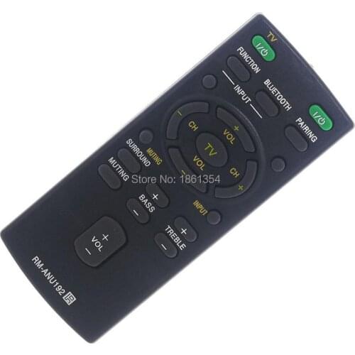 NEW RM-ANU192 Remote Control fit for Sony SOUNDBAR HT-CT60BT HTCT60BT SA-CT60BT SACT60BT SS-WCT60 SSWCT60 SACT60BT