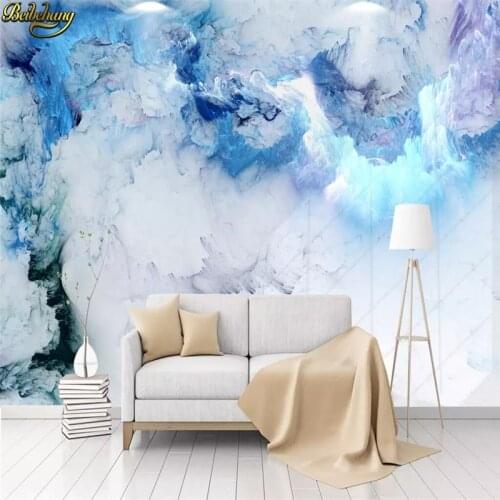 Beibehang Custom Nordic abstract colorful clouds 3D Photo Wallpaper Bedroom Living Room Background art wall murals Wall paper