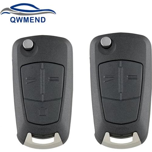 BHKEY For Opel Key Shell 2/3 Buttons Remote Key Fob Case For Vauxhall Opel Astra H Corsa D Vectra C Zafira Astra Vectra Signum