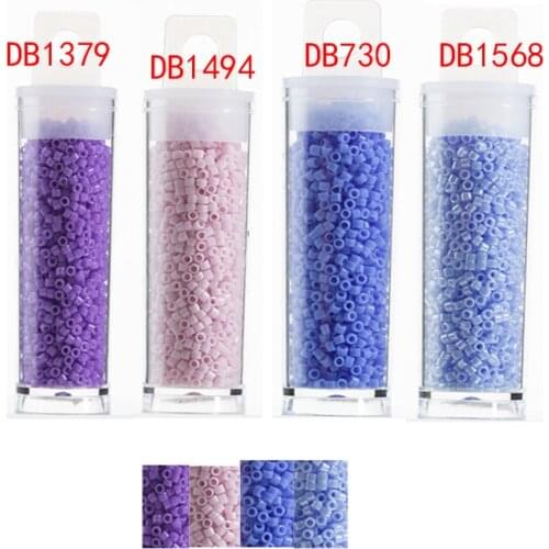 Taidian Japan Miyuki Seed Beads 11/0 1.6*1.3mm For Native Bling DIY Earring 10g/bottle Glossy Black DB10