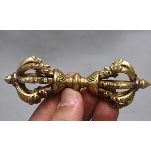 Tibetan Buddhism Tantra Fa Qi Copper Brass Vajra-pestle Phurba Dagger Holder