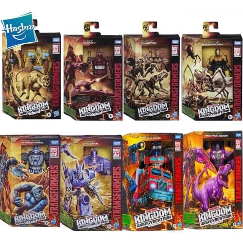 Hasbro Transformers Cybertron Kingdom Deluxe Optimus Prime Megatron Optimus Primal Cyclonus Cheetor Warpath Blackarachnia Toys