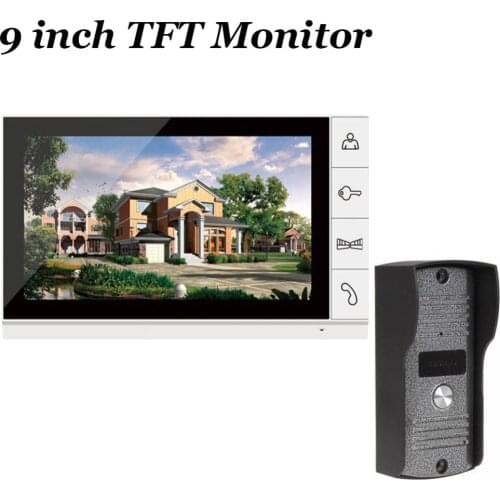 Video Intercom Door Phone Doorbell Night Version Camera Intercom Home Security Video system 9 inch TFT Monitor