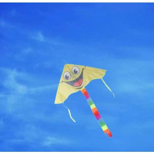 Cartoon Smiling Face Kite For Kids Outdoor Sports Smiley Animation Flying Kites XX9E
