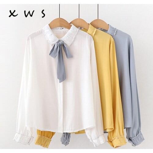 XING WEI SI Red Blouses