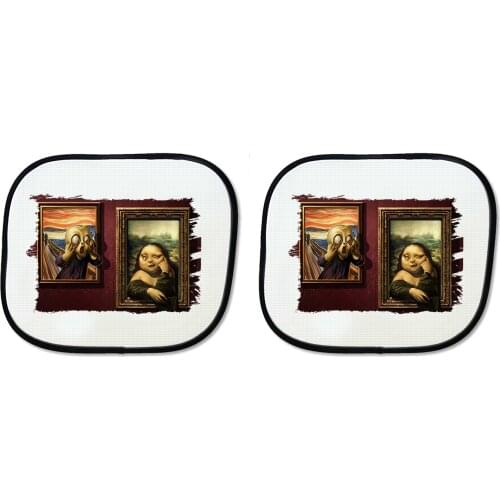 MERCHANDMANIA PARASOL double the scream and MONALISA GIOCONDA side windows car accessory custom gift offer