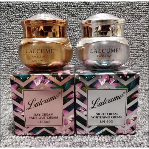 100% Lalcume Whitening Cream Set `Remove freckle`Anti dark skin`Whitening(day cream+night cream)