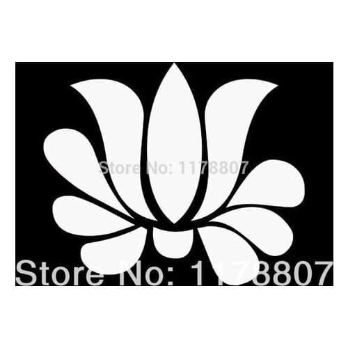 13*11 cm Fashion Protector Autobot Graphics Decal Vinyl Car Art Sticker Waterproof Scratches LOTUS FLOWER Yoga Plant Beautiful