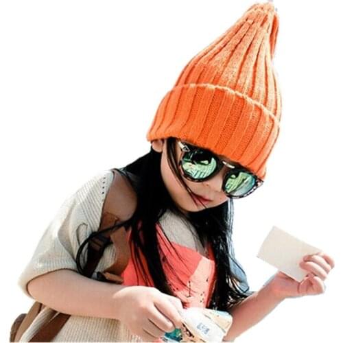15colors )2021 NEW FREEshipping fashion children casual unisex wool hat plain design warm colorfyl beanies stretchable 45-55cm