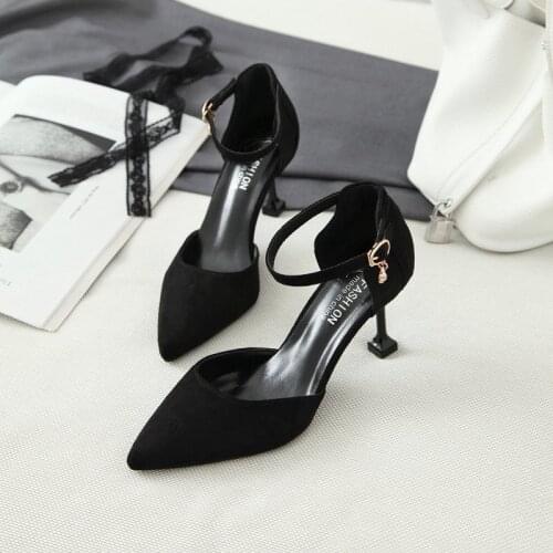 2019 Fashion womens single shoes Sexy Concise Elegant High-heeled shoes New high heels pointed stiletto womens shoes U14-70