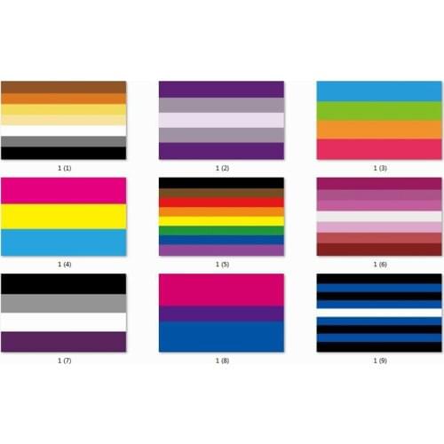 3x5 FT Factory Promotional Large Digital Printing Polyester Bisexual Pride Flag Lesbian Pride Flag