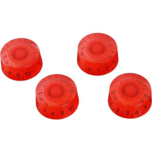 4pcs/set Plastic Acrylic Electric Guitar Bass Volume Knob Potentiometer Caps For Potentiometers white/black Gold Silver NEW