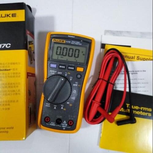 Fluke 117C True RMS Auto-Voltage Digital Multimeter with AC/DC Current,Capacitance,Resistance,Frequency Measurement