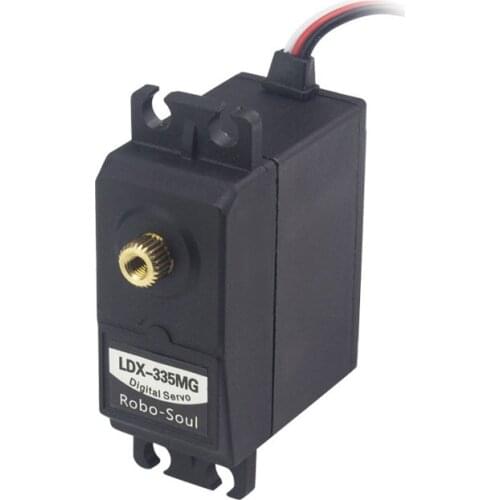 Robot Digital Servo Anti-blocking Steering Gear LDX-335MG 180 degree High Torque Metal Gear for Manipulator Mechanical Arm