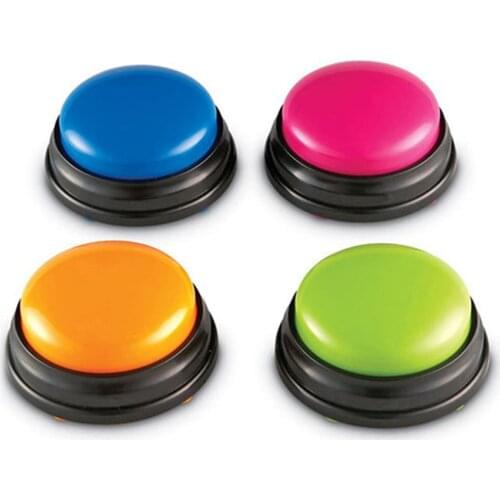 Recordable Talking Size Easy Carry Voice Recording Sound Button for Kids Interactive Toy Answering Buttons Party Noise Makers