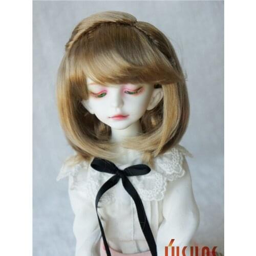 JD182 1/4 MSD Synthetic mohair doll wigs short Bobo Pony BJD hair 7-8inch doll accessories