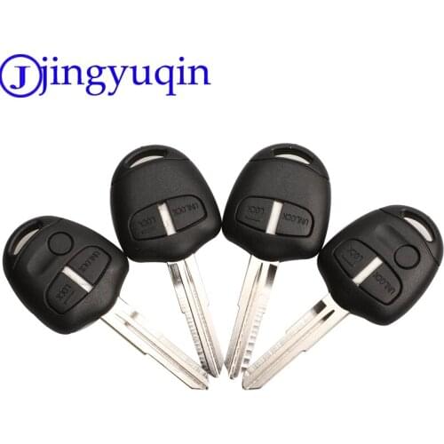 Jingyuqin 20ps 2/3 Buttons Remote Car Key Shell Case For Mitsubishi Pajero Sport Outlander Grandis ASX MIT11/MIT8 Blade