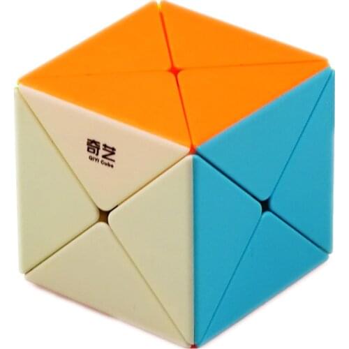 Qiyi X Cube 2x2x2 X-Shaped Magic Cube Qiyi X speed Cube 2x2 Strange-Shape Puzzle Cube Toys