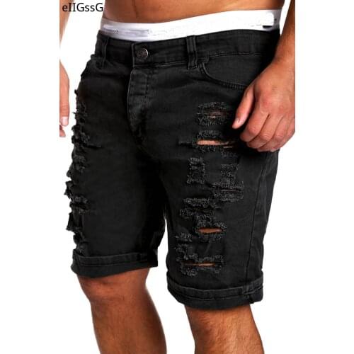 Fashion Mens Shorts Mens Denim Chinos Pants Fashion Shorts Washed Denim Boys Tight Runway Shorts Mens Jeans Shorts Ripped Jea