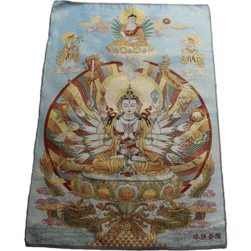 Nepalese embroidery, Thangka gold silk embroidery