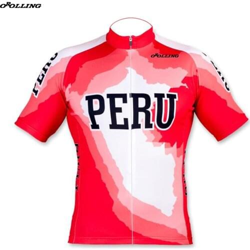 New Classical PERU National Team Maillot Cycling Jersey Customized Orolling Tops