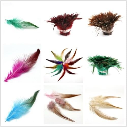 High Quality 100pcs/bag 4-6 "/ 10-15cm Pheasant Feather Dyed Color Natural Feather for DIY Craft Jewelry Accessories Making