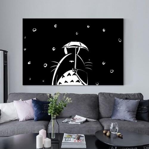 Japanese Classic Anime Hayao Miyazaki Miyazaki My Neighbor Totoro Poster Wall Art Cartoon Anime Children Room Home Decoration