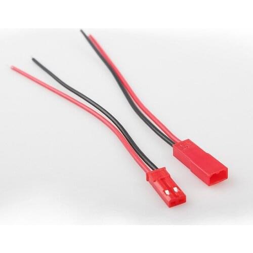 100 Pairs 10cm/15cm JST Connector Plug Cable Male+Female for RC Battery