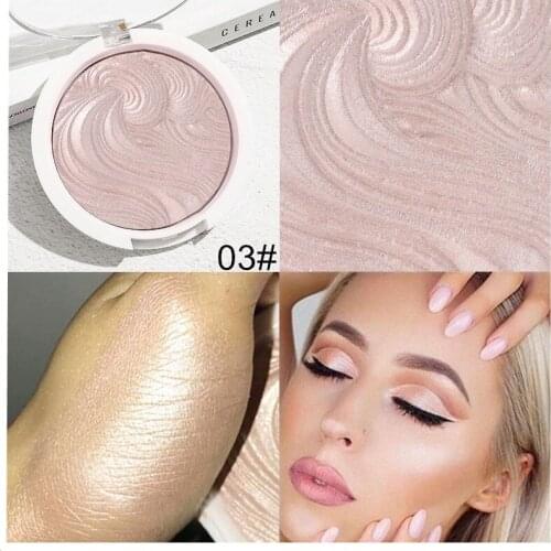 12Colors Shimmer Face Highlighter Palette Iluminador Bronzer Powder High Lighter Brighten Shine Women Face Glow Makeup Highlight