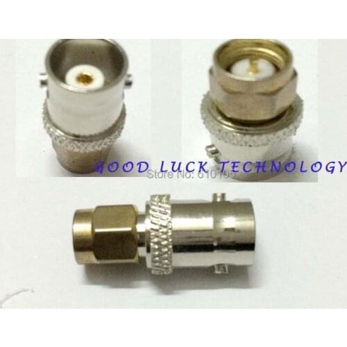 5pcs/lot RF BNC connector adapter SMA male to BNC female straight