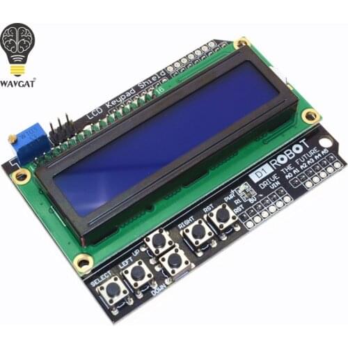5PCS LCD Keypad Shield LCD1602 LCD 1602 Module Display For Arduino ATMEGA328 ATMEGA2560 raspberry pi UNO blue screen