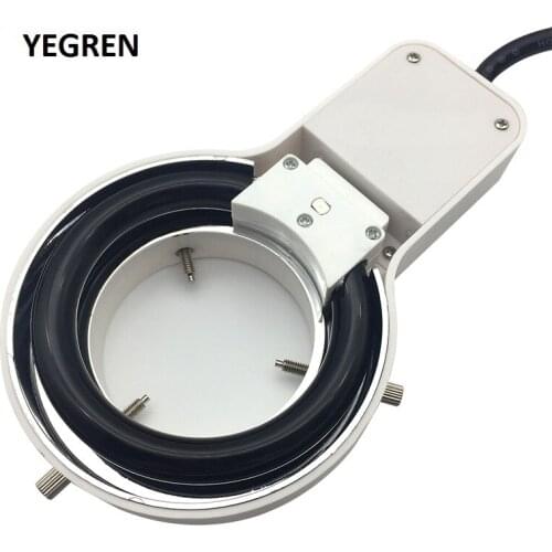 8W UV Fluorescent Ring Light Source Stereo Microscope Purple Color Fluorescent Ring Lamp Lighting Illuminator Inner 60mm 64mm