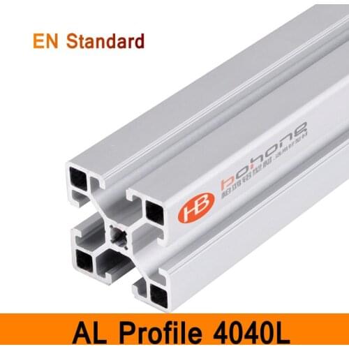 4040L Aluminium Profile EN Standard Brackets DIY Workbench AL Aluminum Extrusion Shape CNC 3D DIY Printer Parts Linear Rail