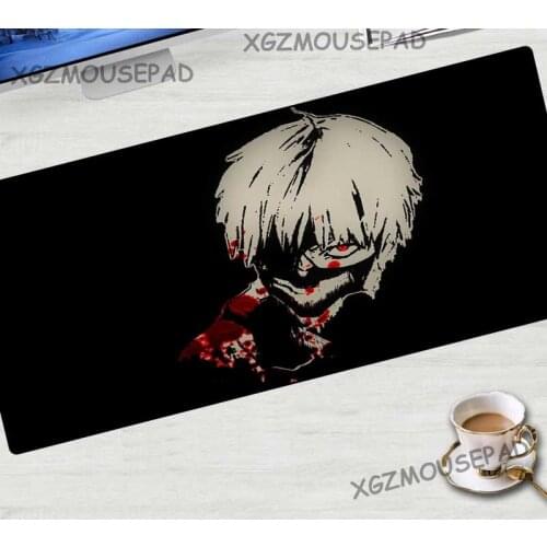 XGZ Russia Large Mouse Pad Lock Edge Anime Vampire Rubber Stripe Mat Tokyo Ghoul Fabric Non-slip Bottom Game Player Dedicated