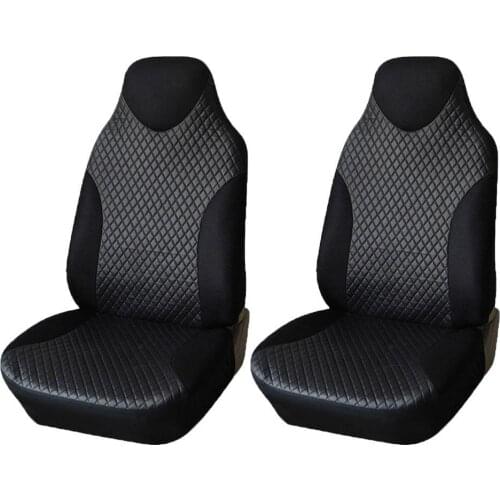 Automobiles Seat Covers 2Pcs Car Faux Leather Front Seat Covers Universal Fit Auto Interior Decoration Car Accessories