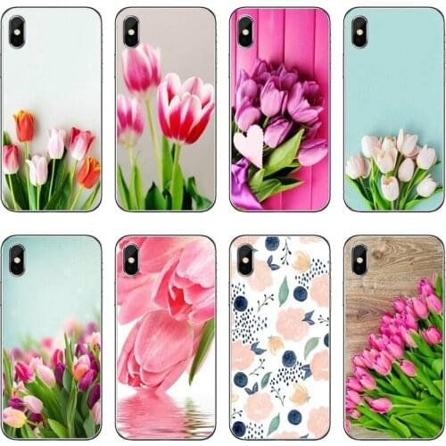 Peony tulip Flower pink Accessories phone Case For Huawei P30 P20 Pro P10 P9 P8 Lite Y5 Y6 Y7 Y9 P Smart Plus 2018 2019
