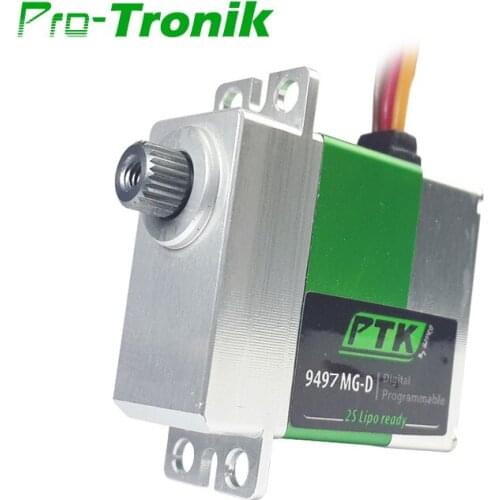 PTK 9497 MG-D 9g Coreless Metal Gear Digital Servo for RC 380 450 Helicopter Airplane Fixed-Wing Vehicle Cars Replacement Parts