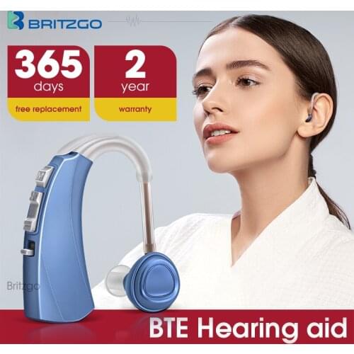 Britzgo Digital Hearing Aids, Magnetic Suction Charging Deaf Aid Hreaing Loss, Mini Invisible Noise Reduction Sound Amplifier