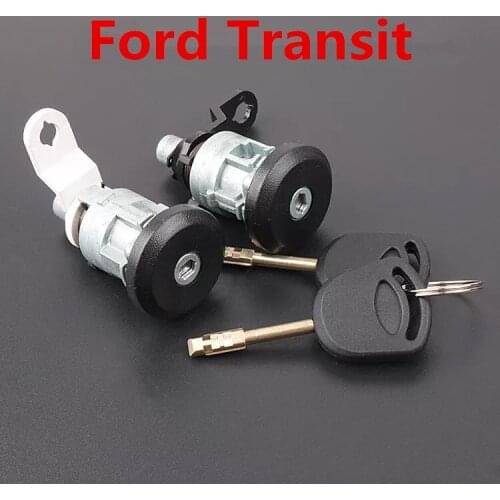 Car Door Lock Cylinder For Ford Transit Left and Right Door Locks,Locksmith Repair Replacement with two keys[two pieces]