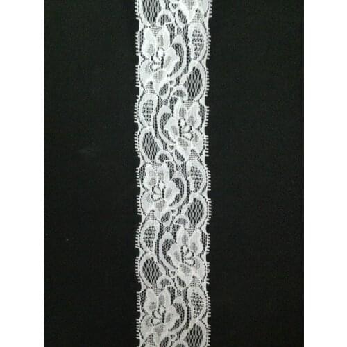 Wholesale 5CM 1.97inch width 100meter stretch elastic Lace Trim dress bridal headband veil garment garter sewing accessory craft